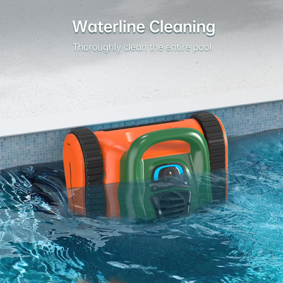 Seauto Automatic Pool Cleaners Robotic Pool Cleaner Dual-Motor Swimming Pools Cleaning 250μm Fine Filter