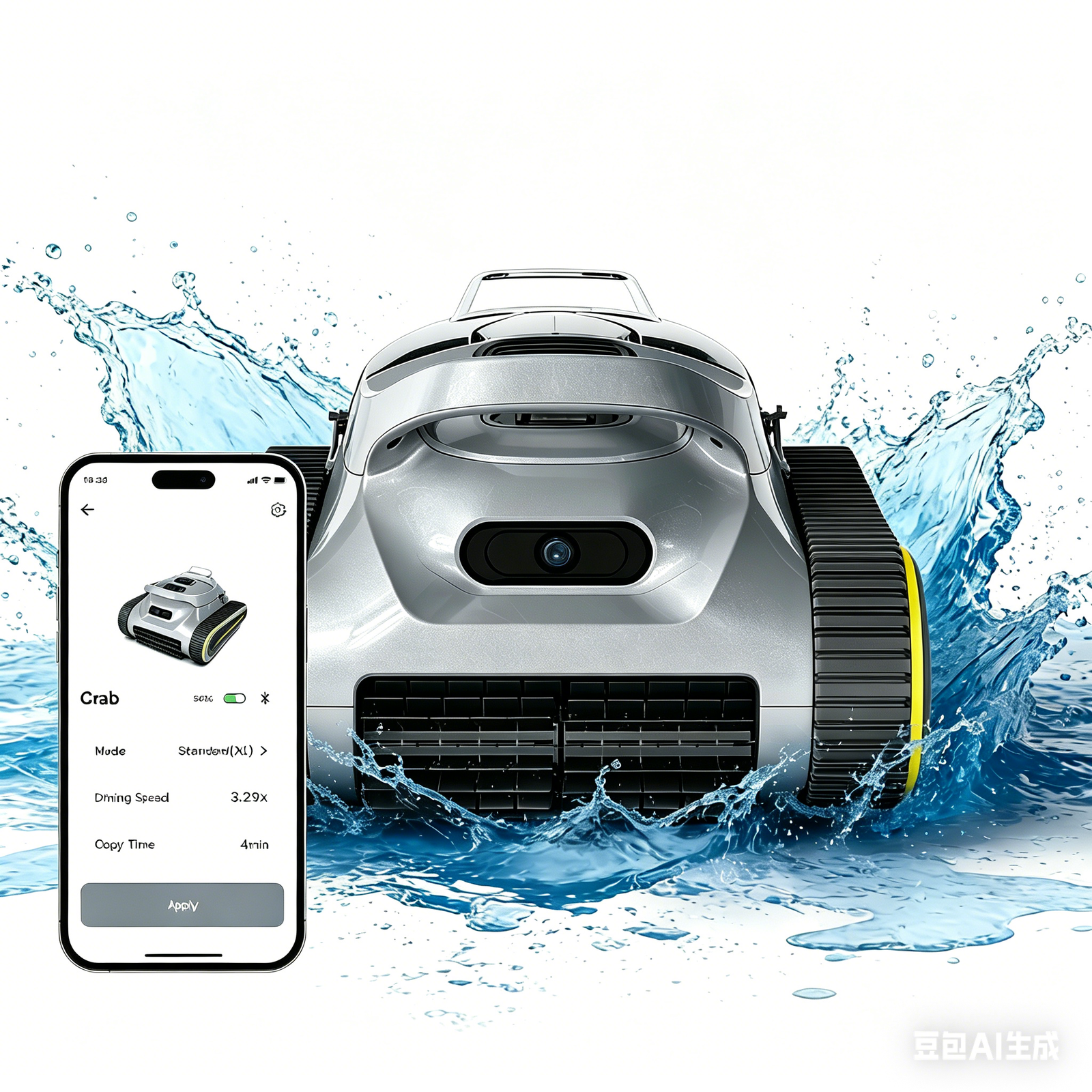 New Upgraded Seauto Cordless Robotic Pool Vacuum Cleaner for Inground & Above-Ground Pools (Up to 2150 Sq.Ft), Dual Brushless Motors Powerful Suction, Gray