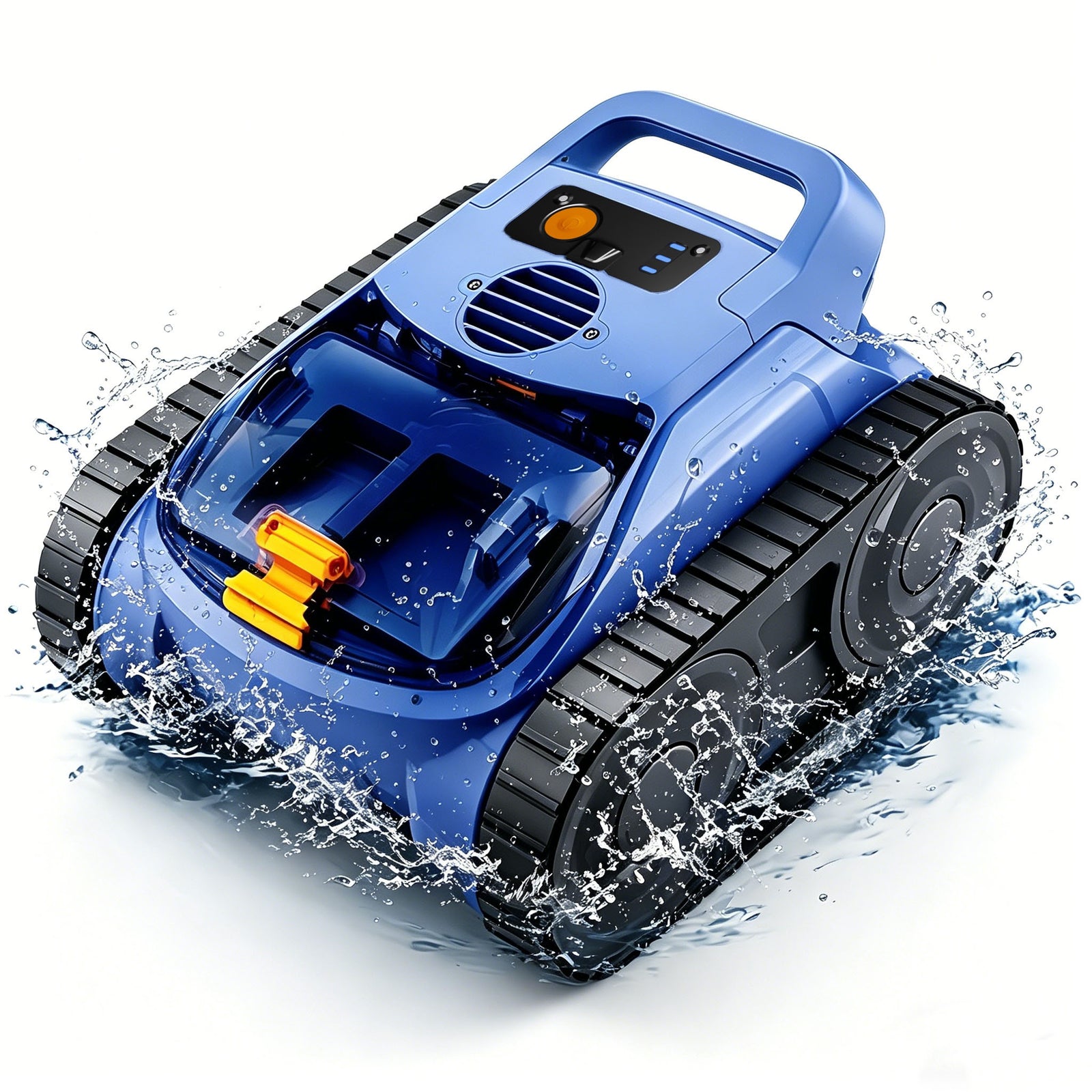 Seauto Cordless Robotic Pool Cleaner, Sonar Navigation, Wall & Waterline Climbing, Ideal for Inground & Above Ground Pools
