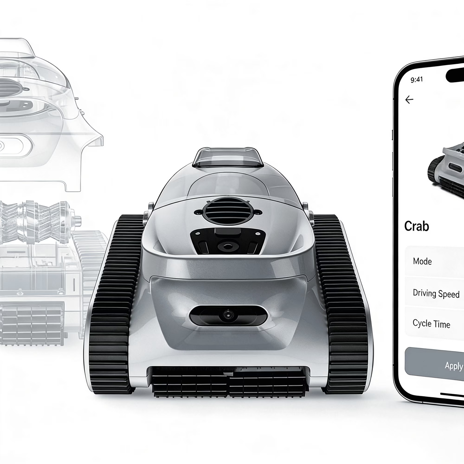 Seauto Cordless Robotic Pool Cleaner for In-Ground & Above-Ground Pools, 180W Dual-Drive, Wall & Waterline Cleaning, Sonar Navigation, 3 Cleaning Modes, Large Pool Coverage up to 2150 Sq. Ft.
