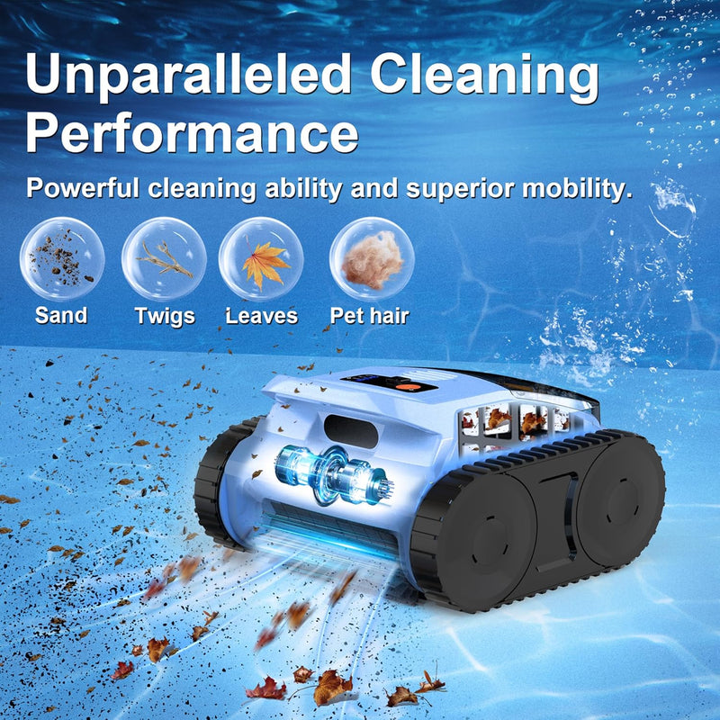 Robotic Pool Cleaner, Waterline Scrubbing