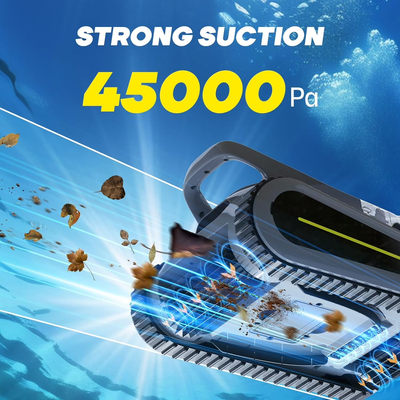 Seauto Crab Robotic Pool Cleaner Cordless Atomatic Pool Vacuum for in-Ground & Above Ground Pool