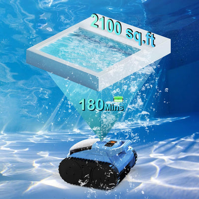 Robotic Pool Cleaner, Waterline Scrubbing