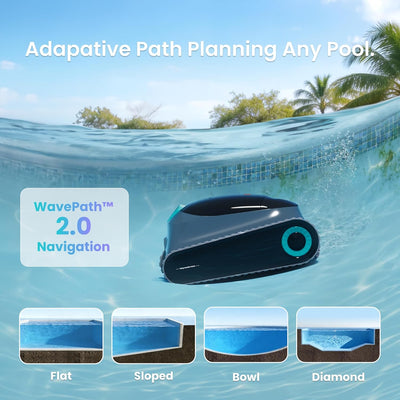 Robotic Pool Cleaner, Wall & Waterline Cleaning