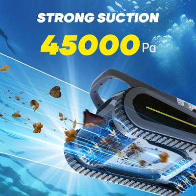 Seauto Automatic Pool Cleaners Cordless Robotic Pool Vacuum for Inground Pools up to 2150 Sq.ft