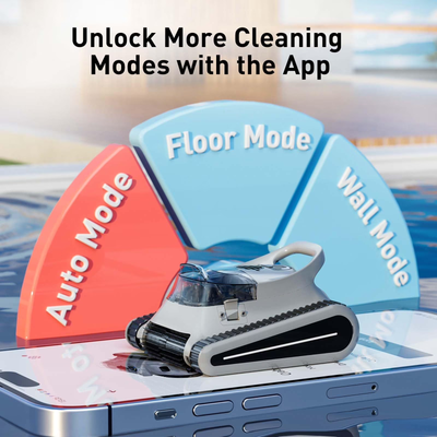 Seauto Crab Cordless Robotic Pool Cleaner, 3D Obstacle Avoidance & Smart Path Planning, for Inground & Above Ground Pools