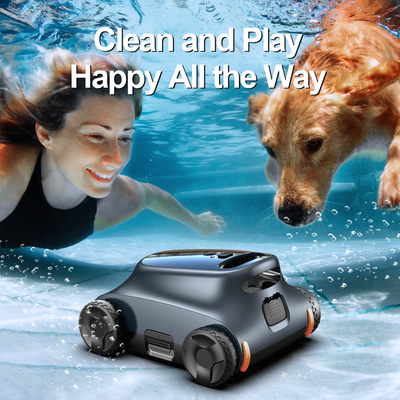 [180 Mins Running] Seauto SAT 10 Pool Vacuum Ultimate Cleaning Companion for Above Ground & Inground Pools - Automatic Water Cleaner with Top Handle and Filter, Dust Removal Robot,