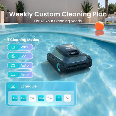 Robotic Pool Cleaner, Wall & Waterline Cleaning