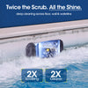 Cordless Robotic Pool Vacuum, Pool Cleaner with Track Drive & Sonar Navigation, 180W Brushless Motor, Wall & Waterline Climbing, 150-Min Runtime, for Inground & Above-Ground Pools up to 2150 Sq. Ft.
