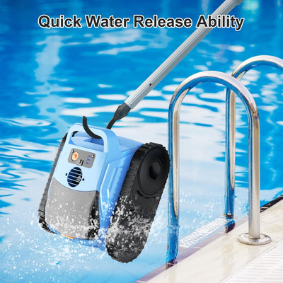Robotic Pool Cleaner, Waterline Scrubbing