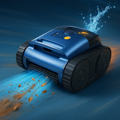 2026 Upgrade Cordless Robotic Pool Cleaner – Wireless Battery Pool Cleaner with Sonar Navigation, Auto-Path Planning, Wall & Waterline Climbing, Tangle-Free Design for In-Ground & Above-Ground Pools