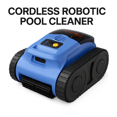 2026 New Cordless Robotic Pool Vacuum, Cleaner Pool Robot with Ultra-Long Runtime, Powerful Suction, Dual 180W Brushless Motors, Smart Navigation, Wall-Climbing Design