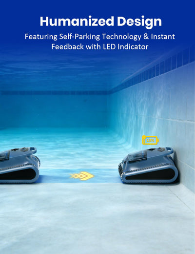Seauto 2026 New Cordless Robotic Pool Cleaner for Inground & Above-Ground Pools up to 2150 Sq Ft, Wall & Waterline Cleaning, 80 GPM Strong Suction, Smart Navigation, 3 Cleaning Modes, App Control