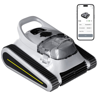 Cordless Robotic Pool Cleaner with Dual Brushless Motors, Wireless Automatic Pool Vacuum for In-Ground & Above-Ground Pools up to 2,150 sq ft, Powerful Suction, Wall & Waterline Cleaning